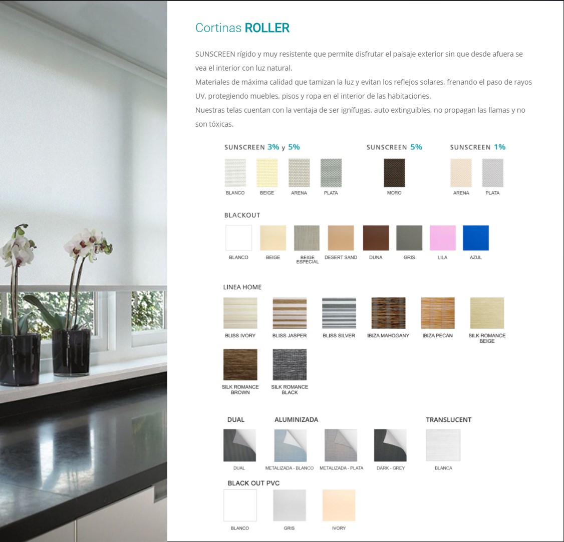 CORTINAS ROLLER DECORFLEX 