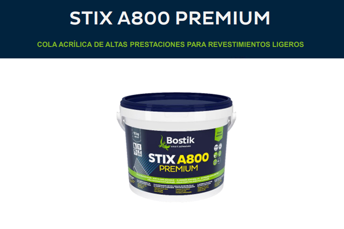 Adhesivo Piso vinilico : Stix A 800 Premium