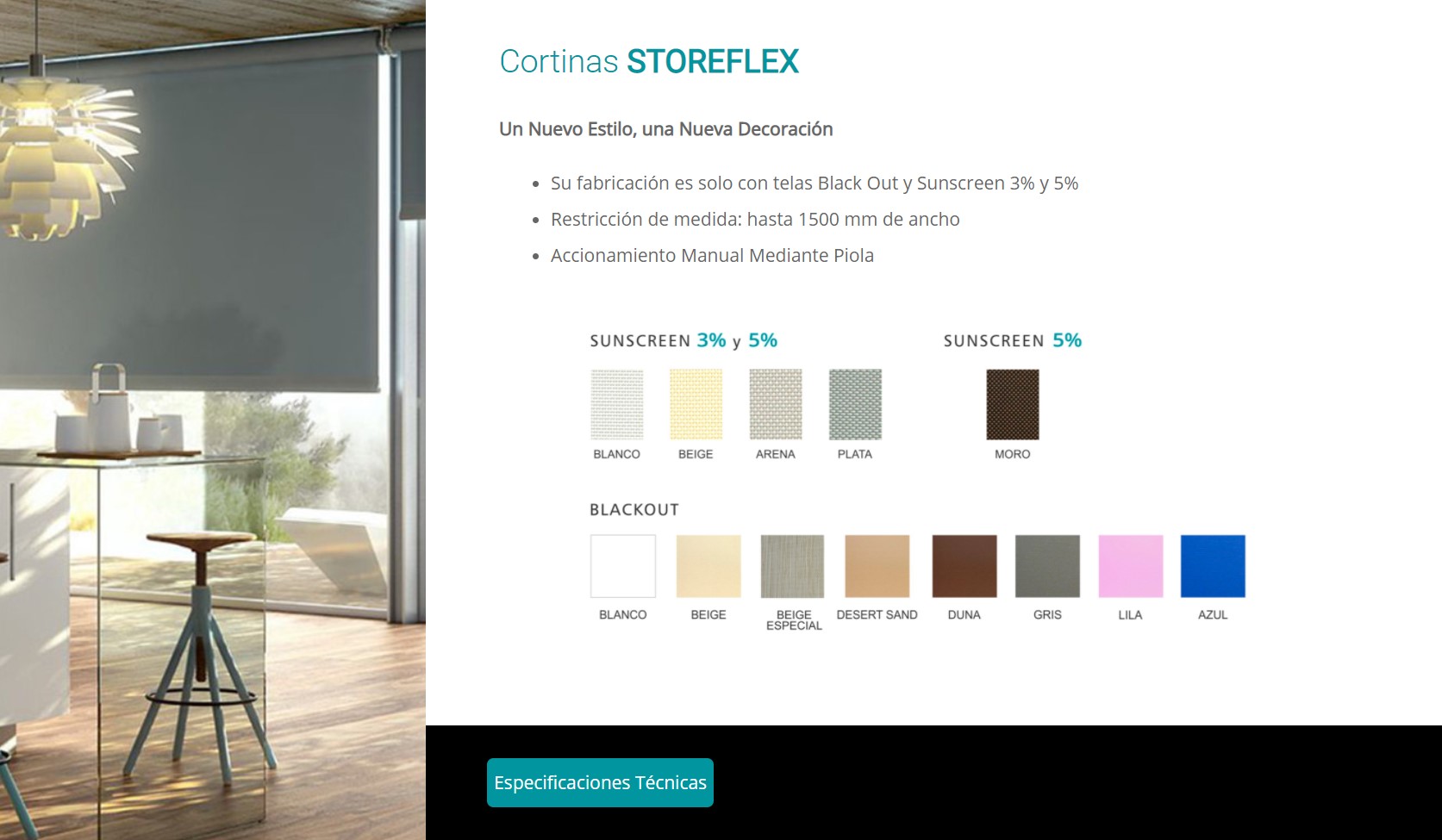 CORTINAS ROLLER DECORFLEX 